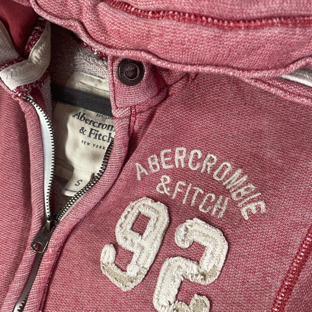 Abercrombie Hoodie - Red/White - Picture 4 of 9